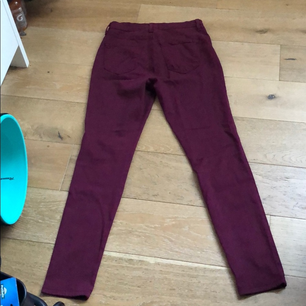Fashion Nova Maroon Canopy Jeans